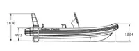 Bateau pneumatique semi-rigide à vendre