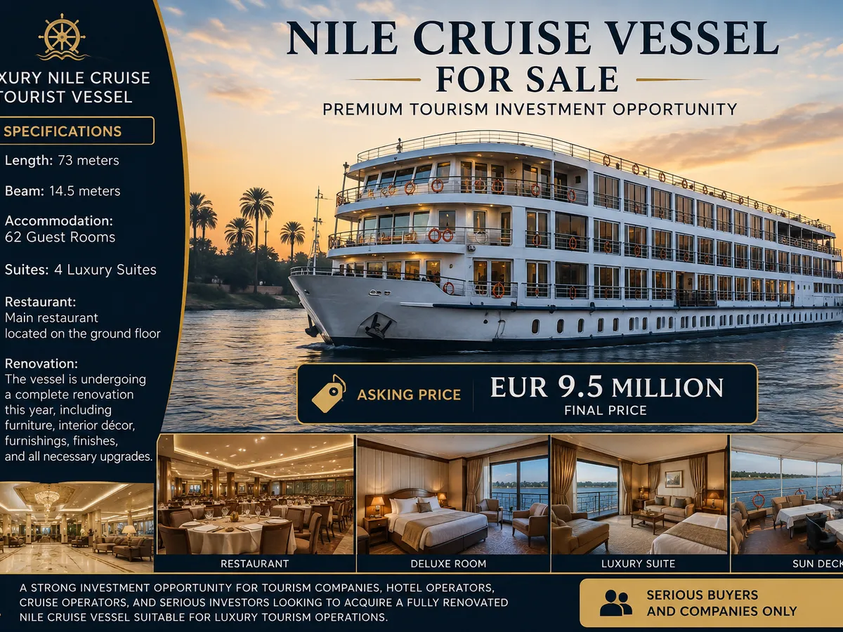 Navire de croisière à vendre