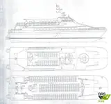 Navire de croisière à vendre