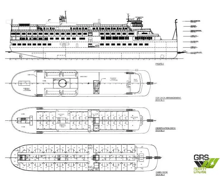 Navire de croisière à vendre