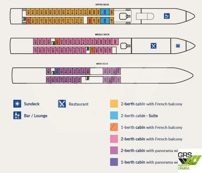 Navire de croisière à vendre