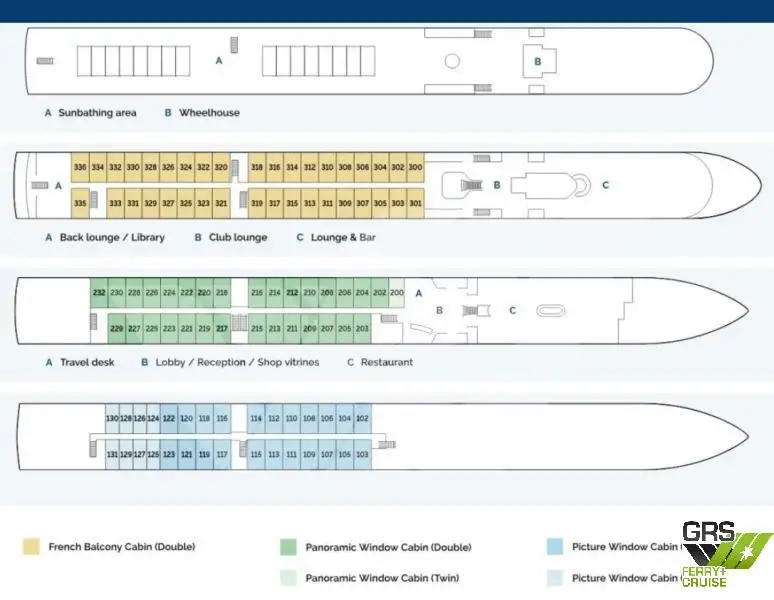 Navire de croisière à vendre