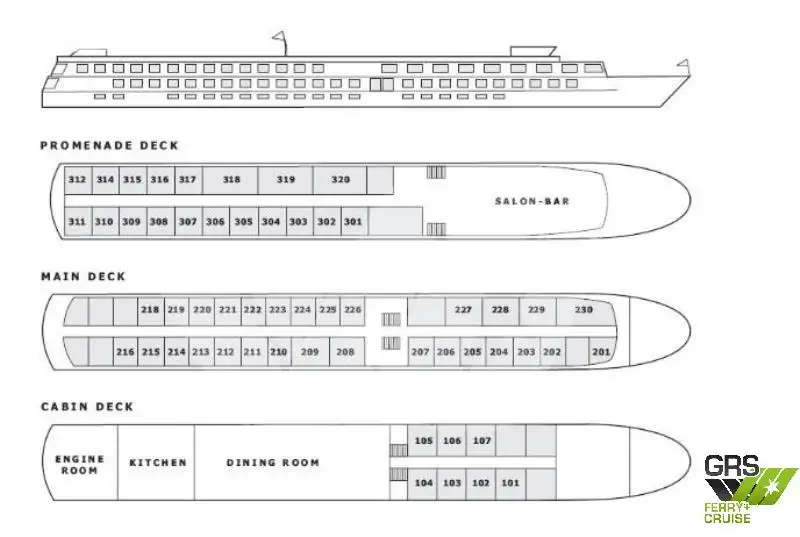 Navire de croisière à vendre